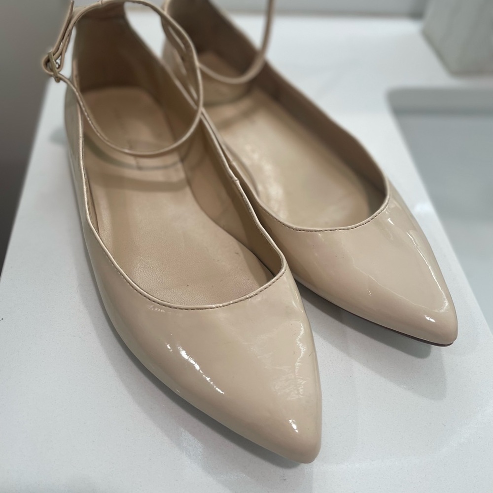 Zara Cream Women's Flats
